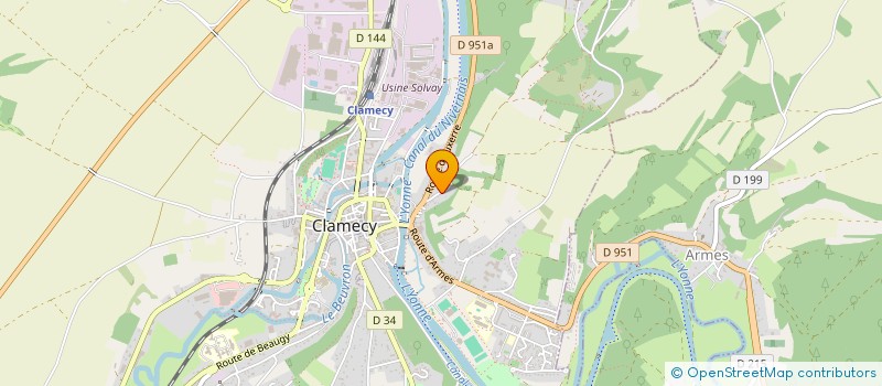 localisation de l'entreprise MONSIEUR FRANCOIS HORNEC à CLAMECY