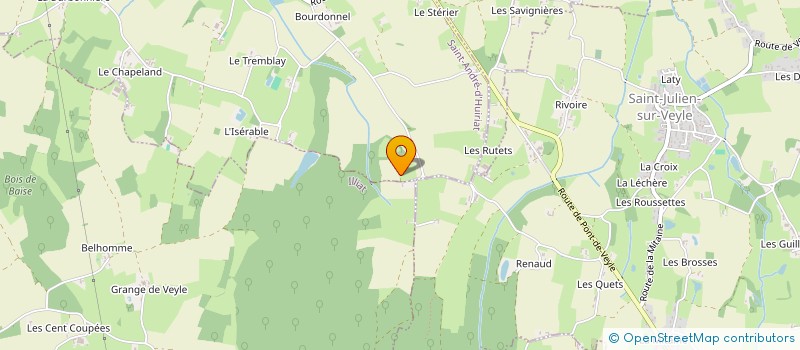 localisation de l'entreprise MONSIEUR FRANCOIS HUBERT à SAINT ANDRE D'HUIRIAT
