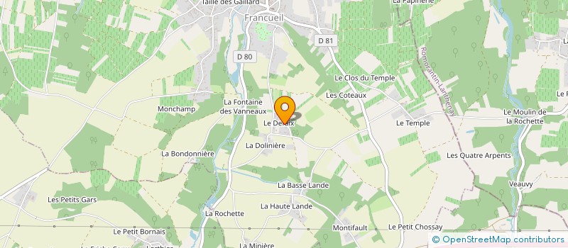 localisation de l'entreprise MONSIEUR FRANCOIS HUBERT  FRANCUEIL