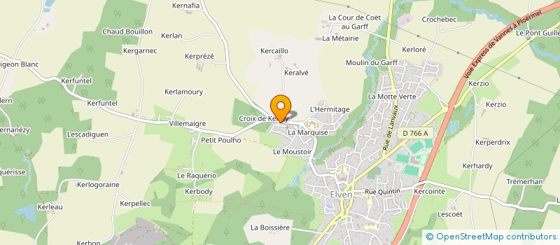 localisation de l'entreprise MONSIEUR FRANCOIS-HUGUES LAMODIERE  ELVEN