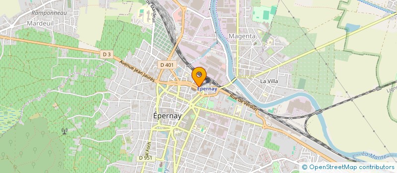 localisation de l'entreprise MONSIEUR FRANCOIS HUILLE  EPERNAY