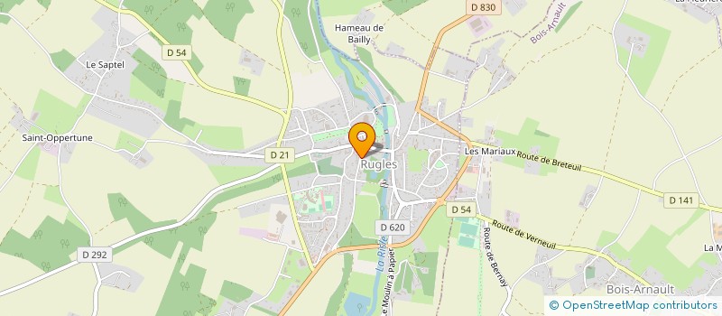 localisation de l'entreprise MONSIEUR FRANCOIS HUILLE à RUGLES
