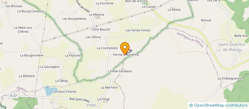 localisation de l'entreprise MONSIEUR FRANCOIS HUSSET  SAINT-JULIEN-SUR-SARTHE