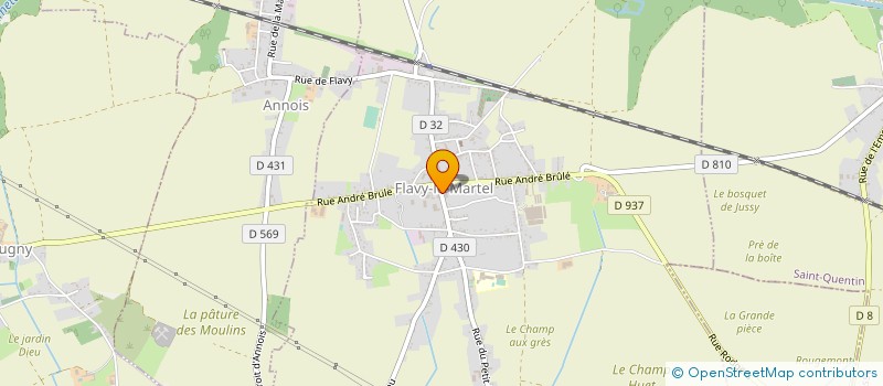 localisation de l'entreprise MONSIEUR FRANCOIS ISRAEL à FLAVY-LE-MARTEL