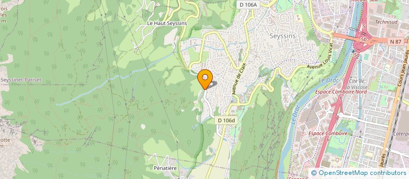 localisation de l'entreprise MONSIEUR FRANCOIS JABIN à SEYSSINS