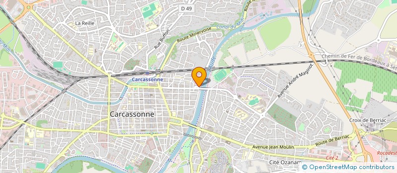 localisation de l'entreprise MONSIEUR FRANCOIS JACQUART à CARCASSONNE