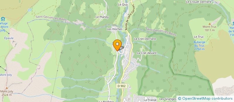 localisation de l'entreprise MONSIEUR FRANCOIS JACQUEMOUD à LES CONTAMINES-MONTJOIE