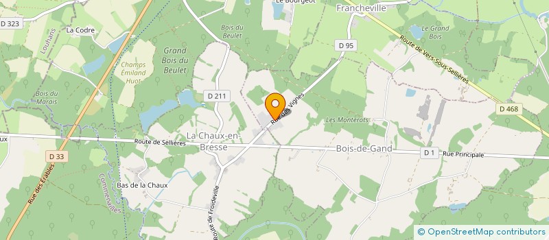 localisation de l'entreprise MONSIEUR FRANCOIS JACQUENOD  BOIS-DE-GAND