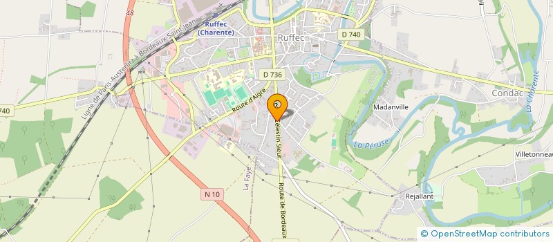 localisation de l'entreprise MONSIEUR FRANCOIS JACQUET  RUFFEC