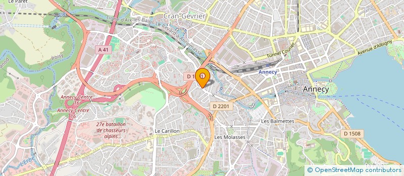 localisation de l'entreprise MONSIEUR FRANCOIS JACQUET à ANNECY