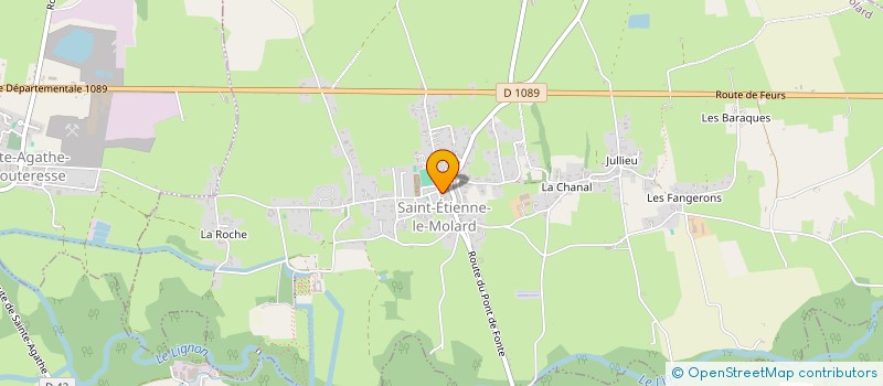 localisation de l'entreprise MONSIEUR FRANCOIS JACQUET  SAINT-ETIENNE-LE-MOLARD