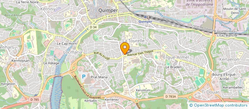 localisation de l'entreprise MONSIEUR FRANCOIS JAMBOU à QUIMPER