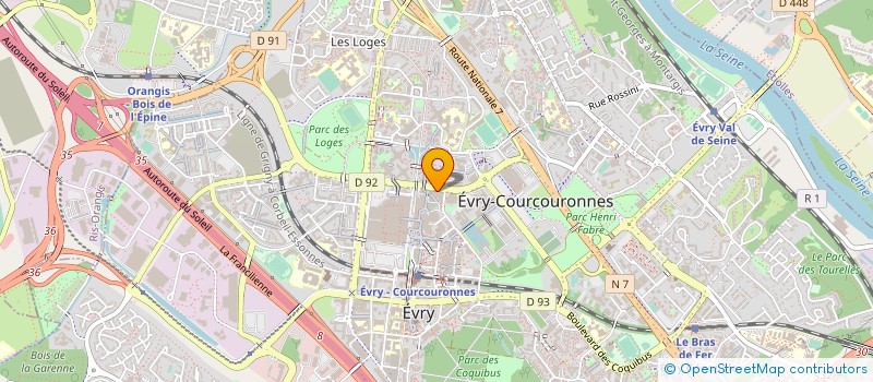 localisation de l'entreprise MONSIEUR FRANCOIS JAMES  EVRY-COURCOURONNES