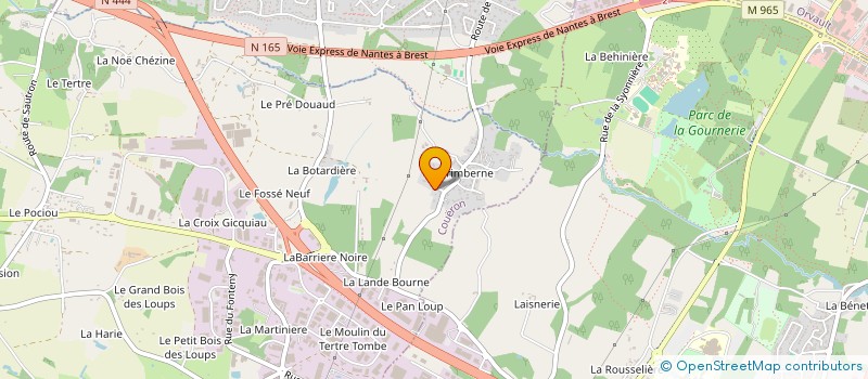 localisation de l'entreprise MONSIEUR FRANCOIS JAN à COUERON