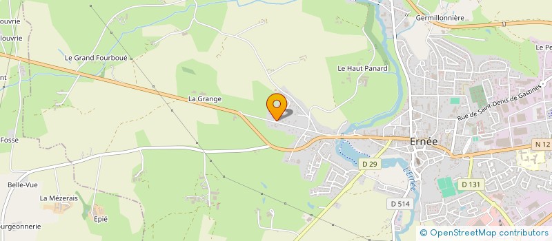 localisation de l'entreprise MONSIEUR FRANCOIS JARDIN  ERNEE