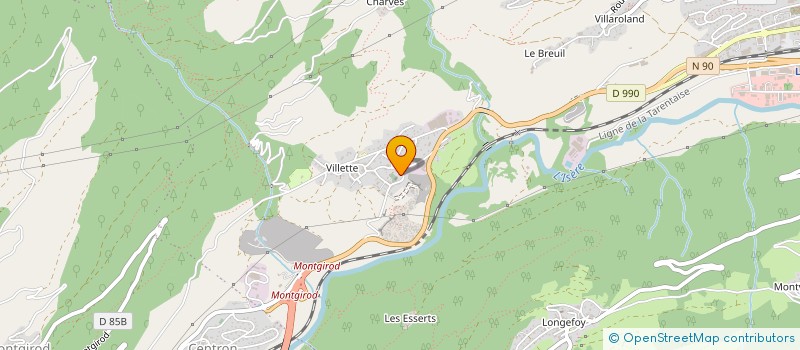 localisation de l'entreprise MONSIEUR FRANCOIS JAUNAY  AIME LA PLAGNE