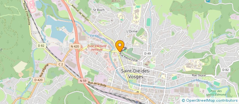 localisation de l'entreprise MONSIEUR FRANCOIS JEANMAIRE à SAINT-DIE-DES-VOSGES