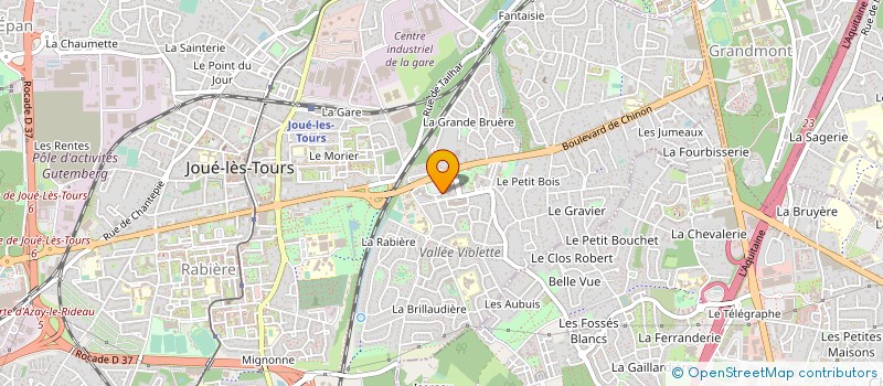 localisation de l'entreprise MONSIEUR FRANCOIS JEGAT  JOUE-LES-TOURS