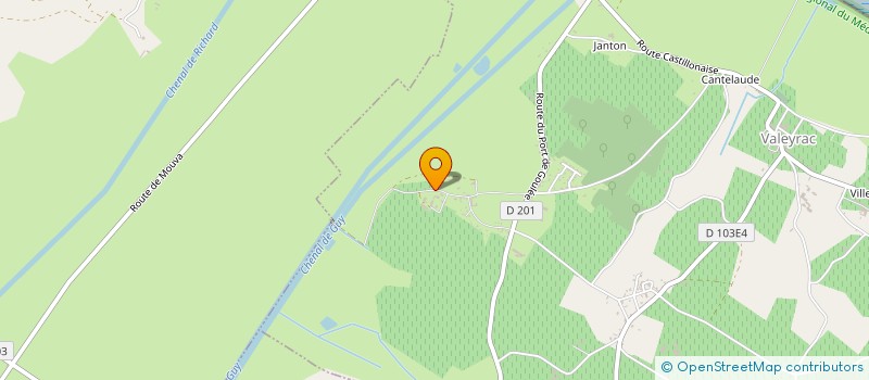 localisation de l'entreprise MONSIEUR FRANCOIS JOANNON  VALEYRAC