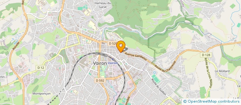 localisation de l'entreprise MONSIEUR FRANCOIS JODELET  VOIRON