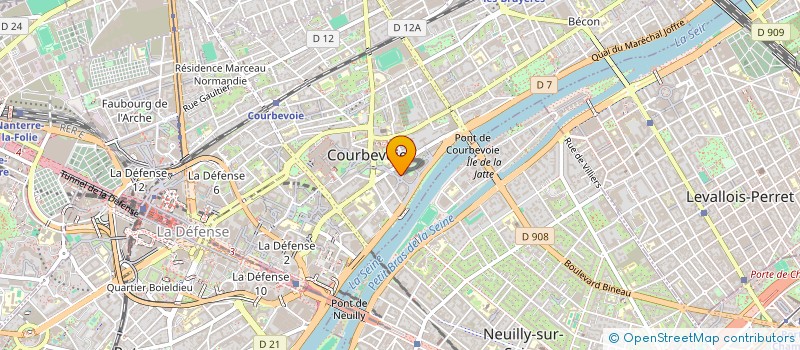 localisation de l'entreprise MONSIEUR FRANCOIS-JONATHAN TRAINAR à COURBEVOIE