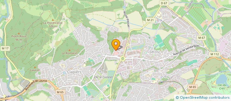 localisation de l'entreprise MONSIEUR FRANCOIS-JOSEPH DEIXONNE  CLAPIERS