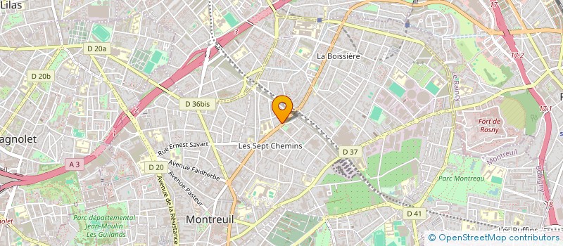 localisation de l'entreprise MONSIEUR FRANCOIS-JOSEPH HAROUN  MONTREUIL