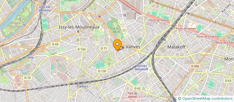 localisation de l'entreprise MONSIEUR FRANCOIS JOUSSELIN à VANVES