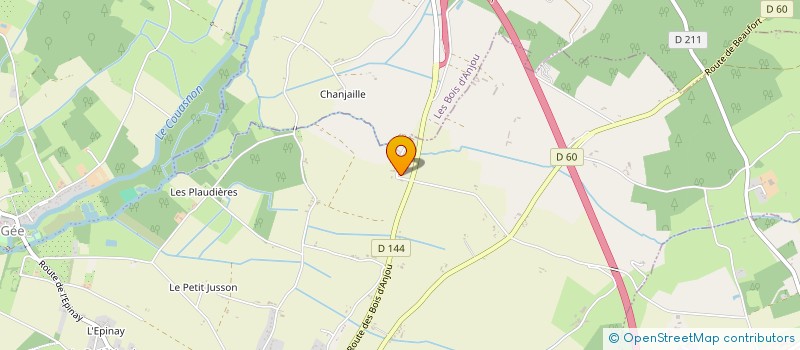 localisation de l'entreprise MONSIEUR FRANCOIS JOUSSET  LES BOIS D'ANJOU