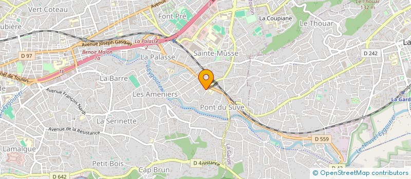 localisation de l'entreprise MONSIEUR FRANCOIS JULLIAN  TOULON