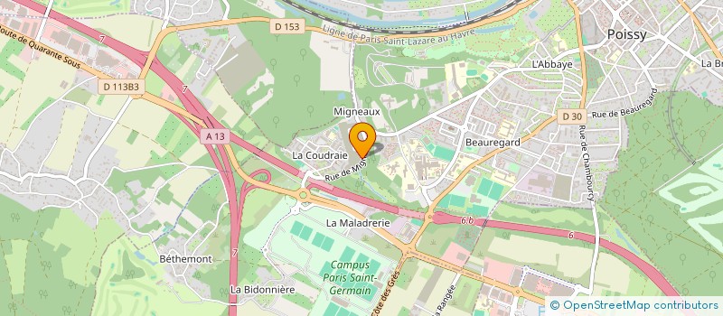 localisation de l'entreprise MONSIEUR FRANCOIS KEMADJOU NTEPNDIE  POISSY