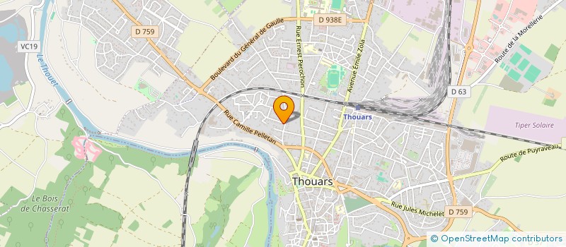 localisation de l'entreprise MONSIEUR FRANCOIS L HERMITE à THOUARS