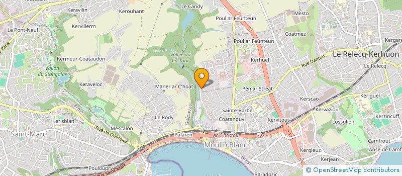 localisation de l'entreprise MONSIEUR FRANCOIS L HERROUX  GUIPAVAS