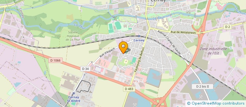 localisation de l'entreprise MONSIEUR FRANCOIS LAAGEL  CERNAY