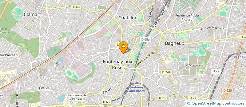 localisation de l'entreprise MONSIEUR FRANCOIS LABADY à FONTENAY-AUX-ROSES