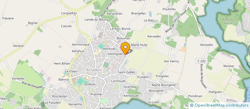 localisation de l'entreprise MONSIEUR FRANCOIS LABAT à ARRADON