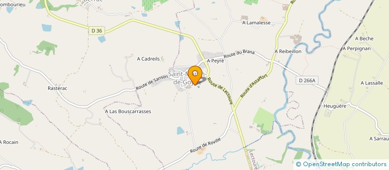 localisation de l'entreprise MONSIEUR FRANCOIS LABONNE  GAZAUPOUY