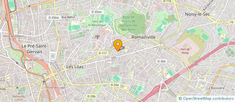localisation de l'entreprise MONSIEUR FRANCOIS LABORIE à LES LILAS