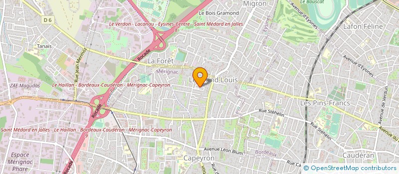 localisation de l'entreprise MONSIEUR FRANCOIS LACHAIZE  MERIGNAC