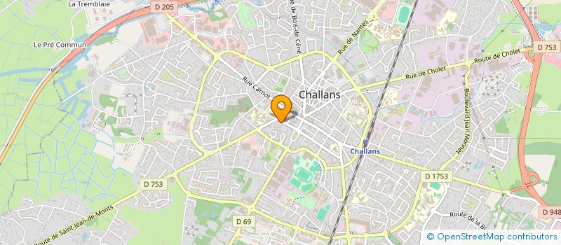 localisation de l'entreprise MONSIEUR FRANCOIS LACOURPAILLE  CHOLET