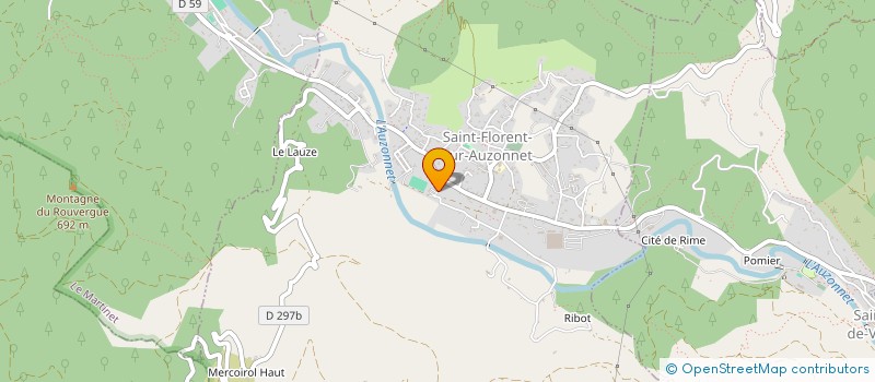 localisation de l'entreprise MONSIEUR FRANCOIS LACROIX  SAINT-FLORENT-SUR-AUZONNET