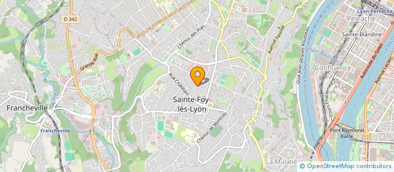 localisation de l'entreprise MONSIEUR FRANCOIS LAFAY à SAINTE-FOY-LES-LYON