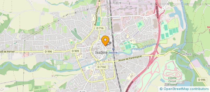 localisation de l'entreprise MONSIEUR FRANCOIS LAFLEUR  ISSOIRE