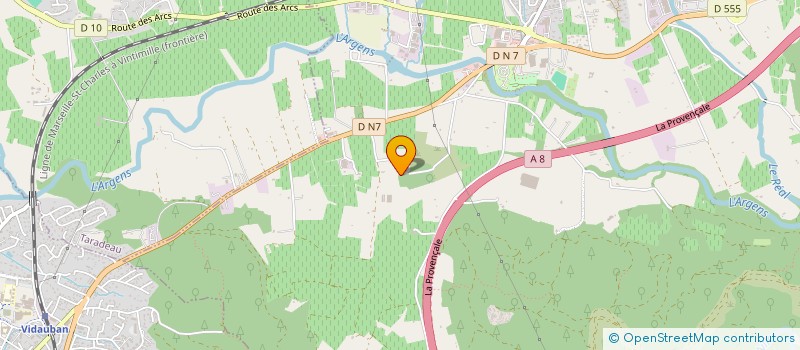 localisation de l'entreprise MONSIEUR FRANCOIS LAFLEUR  VIDAUBAN