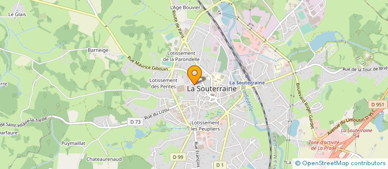 localisation de l'entreprise MONSIEUR FRANCOIS LAFLEUR à LA SOUTERRAINE