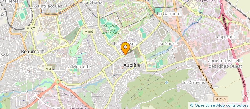 localisation de l'entreprise MONSIEUR FRANCOIS LAFONT à AUBIERE