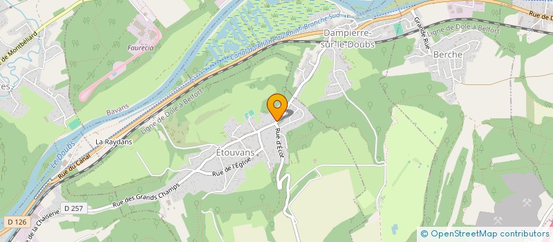 localisation de l'entreprise MONSIEUR FRANCOIS LAFONTAINE  ETOUVANS