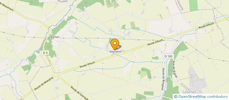 localisation de l'entreprise MONSIEUR FRANCOIS LAGAE  SAVENES