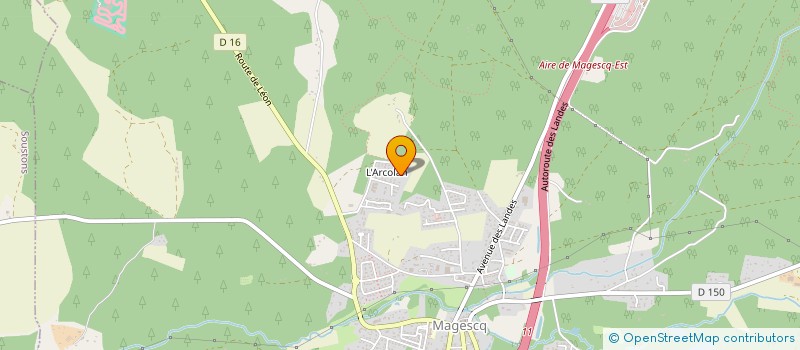 localisation de l'entreprise MONSIEUR FRANCOIS LAGIERE  MAGESCQ