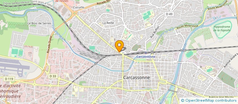 localisation de l'entreprise MONSIEUR FRANCOIS LAGUZOU à CARCASSONNE